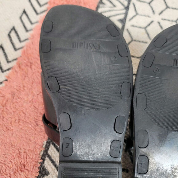 Melissa+Jason Wu Diane Vegan Slide Jelly in Black, sz 7 - Picture 14 of 16